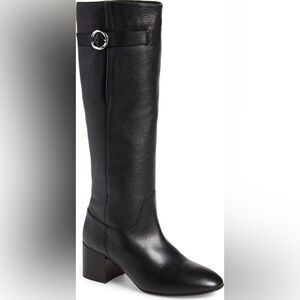 Aquatalia Black Heeled Boots - Waterproof and Weatherproof Leather